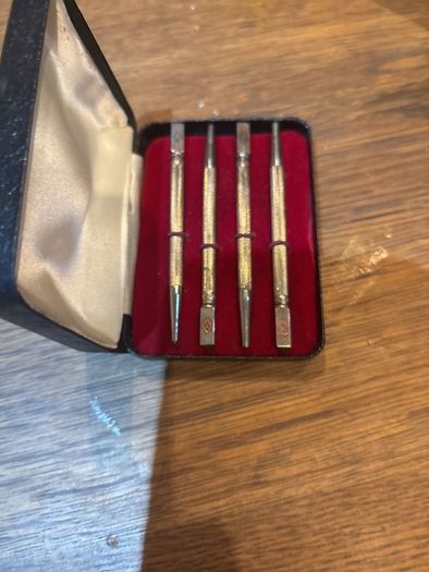 collectable silver bridge pencil set