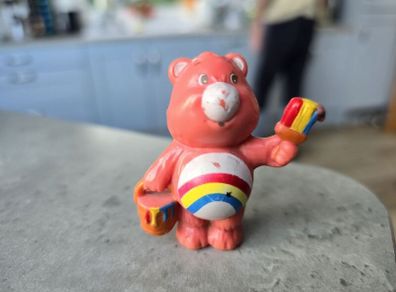Cheer Bear Rainbow Carebear Mini Figure 1983-1984 Kenner A.G.C.