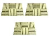 18 pcs Decking Tiles 50x50 cm Wood Green