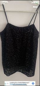 cami river island black size 8