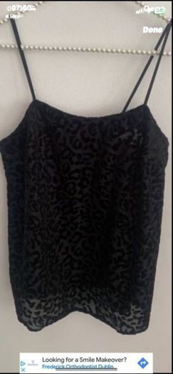 cami river island black size 8