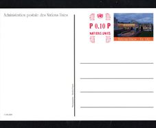 2009 United Nations Geneva (4) postcards showing View of the Office of the United Nations in Geneva both mint and used