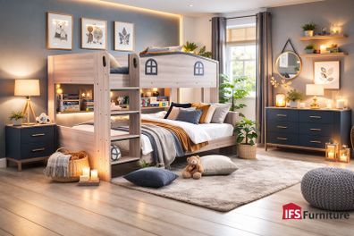 Double bunk bed Quad bunk bed IFS Furniture