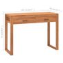 Desk with 2 Drawers 100x40x75 cm Recycled Teak Wood Image 9