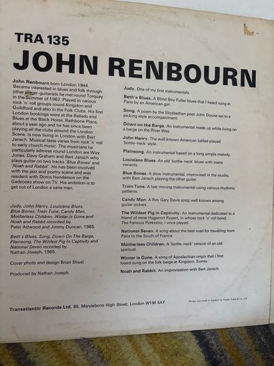 John Renbourn vinyl lp