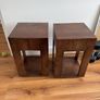Pack of 2 square bedside tables Image 3