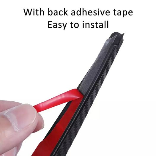 1.2 m black rear car spoiler with 3m adhesive