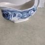 F & Sons Burslem Blue & White Gravy Boat Image 9