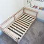 Pine bed frame and mattress Image 3