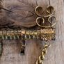 Vintage Brass Key Rack, Brass Key Holder, Keys Organizer, Brass Key Hanger Image 3