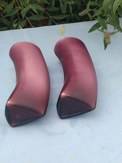 Pair of vintage Amethyst designer vases
