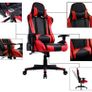 Gaming chair Black and red totally adjustable Image 3