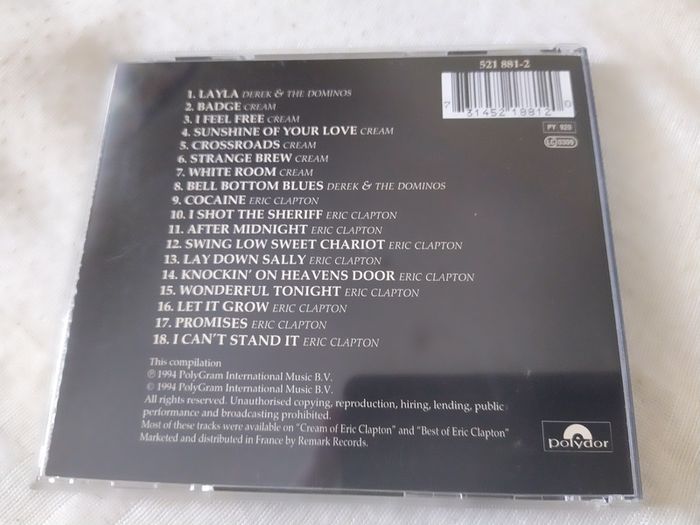 The Cream Of Clapton Cd