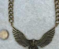 Statement eagle necklace