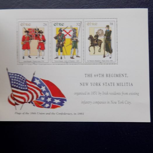 Ireland 1995.Wild Geese.Military Uniforms.Complete Four pane Booklet.MNH.