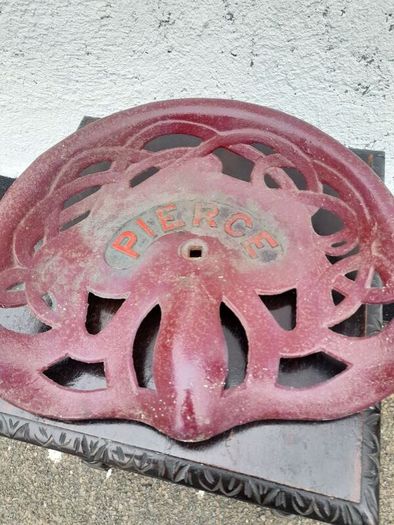 Vintage Cast Iron  Pierce Tractor Seat