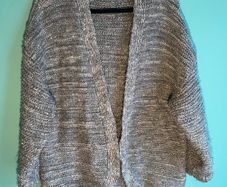 Zara knit oversized grey cardigan M