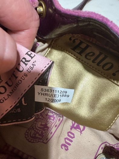 vintage juicy couture bag