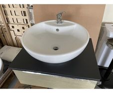 wall hung vanity unit and basin