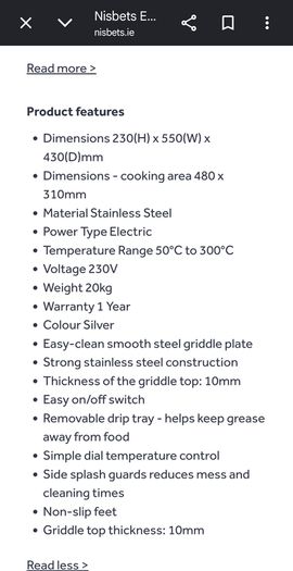 Electric Griddle