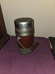 Antique Eagle Brand Vacuum Flask