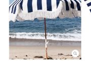 New Lauren navy stripe beach parasol by business and pleasure