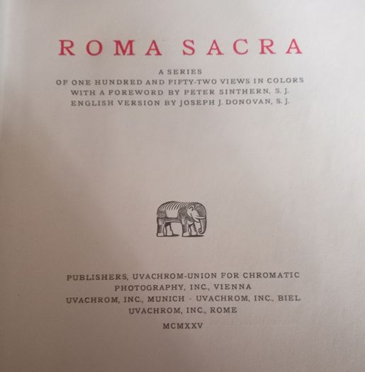 Roma Sacra Antique Book