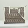 DKNY Bryant Medium Logo Jacquard Tote Bag, Chino Caramel Image 3
