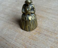 brass miniatures lady and mouse