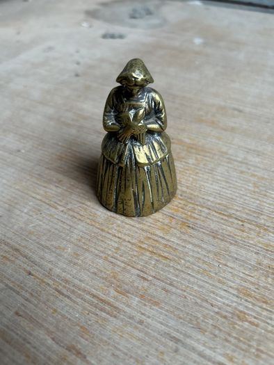 brass miniatures lady and mouse