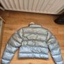 Adidas Older Girls Glam Silver puffer Jacket Image 2