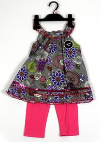 Floral Top and Leggings Set