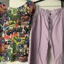 lilac trousers and matching top set co ord size M/L Image 9