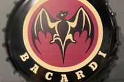 Bacardi Bottle cap wall display