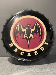 Bacardi Bottle cap wall display