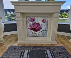 Decorative Cream Fireplace