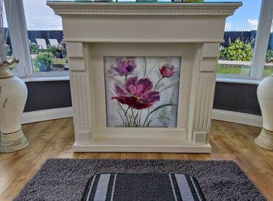 Decorative Cream Fireplace