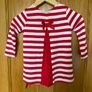 Girl's Red Stripe Bow Top | Size 5 years | Dunnes Stores Image 4