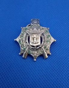 Vintage Belgian Shooting Competition Silver Medal