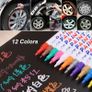 Waterproof Alloy Wheel Rubber Permanent Paint Marker Pen for opel astra peugeot 307 bmw e46 kia cerato nissan teana seat ibiza Image 2