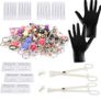 120PCS Ear Nose Piercing Kit, Mixed Piercing Kit Stainless Steel for Lip Tongue Eyebrow Tragus Nipple Belly Barbell Helix Septum Rings Horseshoe Body Piercing Jewellery (FREE POSTAGE) Image 4