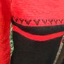 red and black long sleeve high neckline sweater Image 3