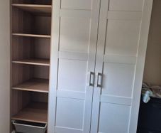 wardrobes, shelves and basket drawers