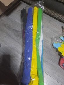 large bundle coloured crepe paper