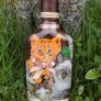 Hand made decoupage bottle. Image 2