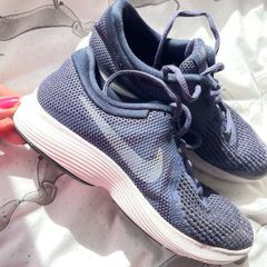 Girls Navy Nike runners - as new