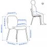 4 grey karlpetter kitchen chairs Image 5