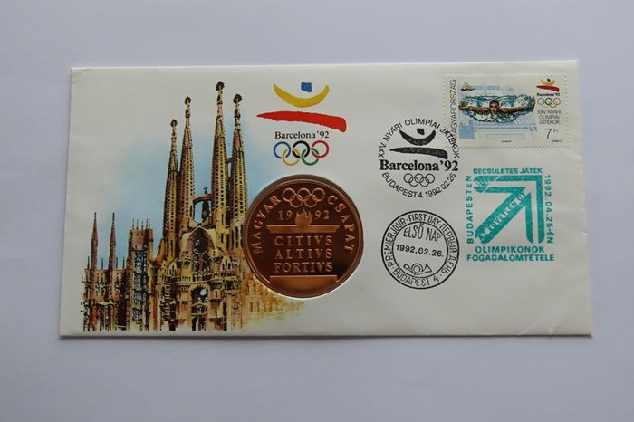 Hungarian team Stronger Faster Higher | Barcelona Olympics 1992 Hungary Magyar csapat medal