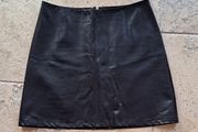 Black mini skirt