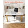 Executive Desk, 160 cm W x 80 cm D Large Office Desk, Modern Computer Table Conference Meeting Room Table Image 4